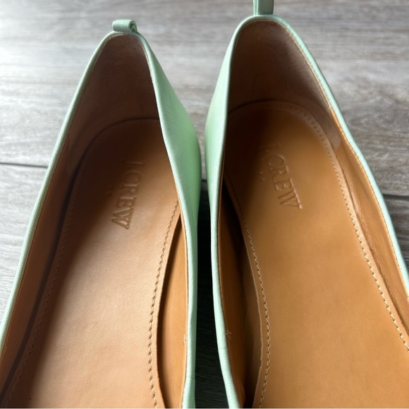 J. Crew Sage Green Soft Leather Ballet Flats - Picture 13 of 15